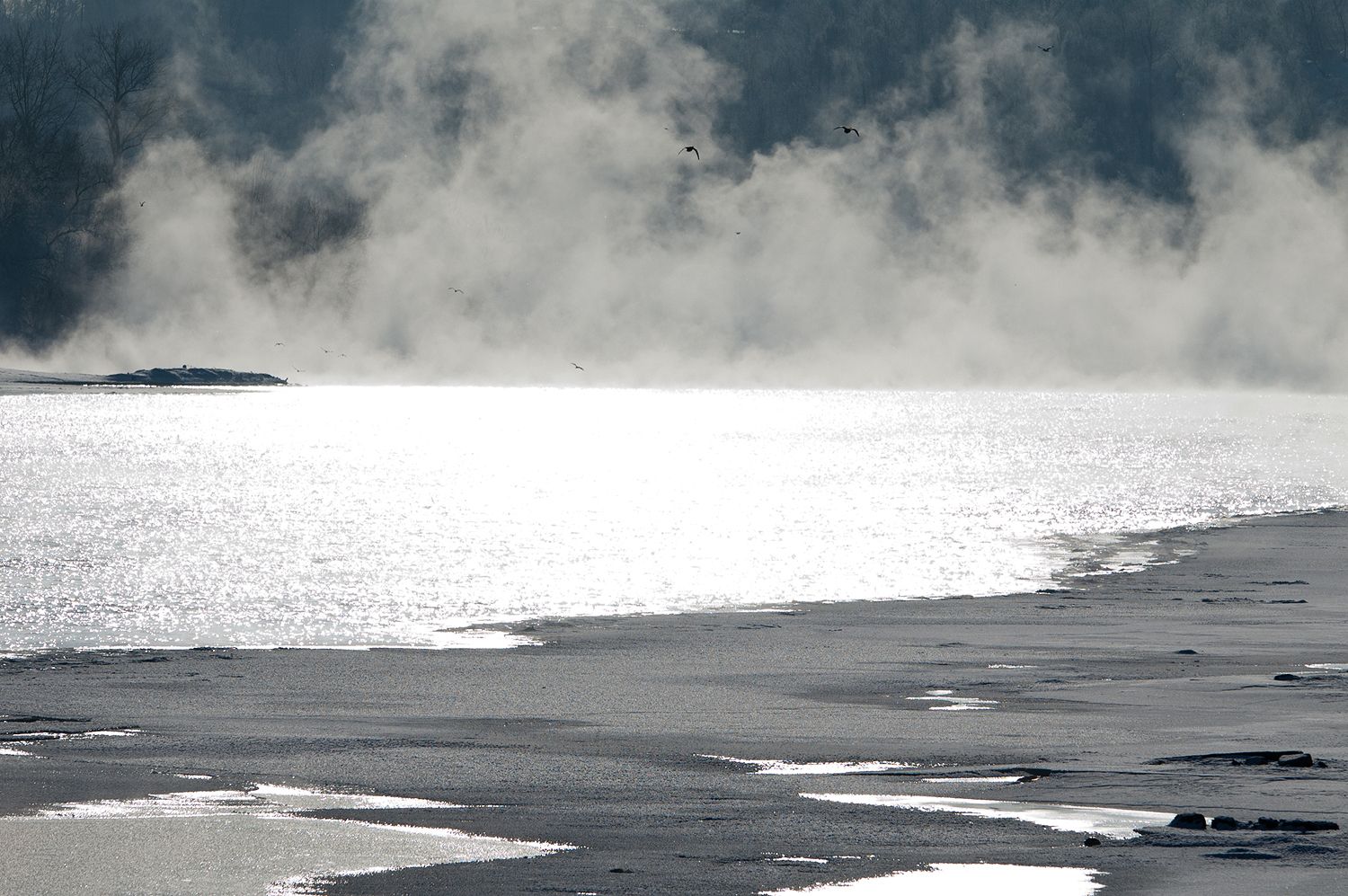 River Moscow in Kolomenskoye, Russian Federation