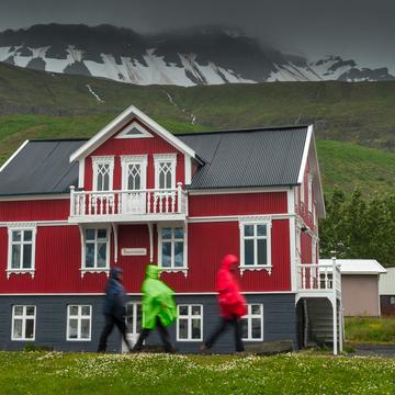 RVB with red house, Iceland