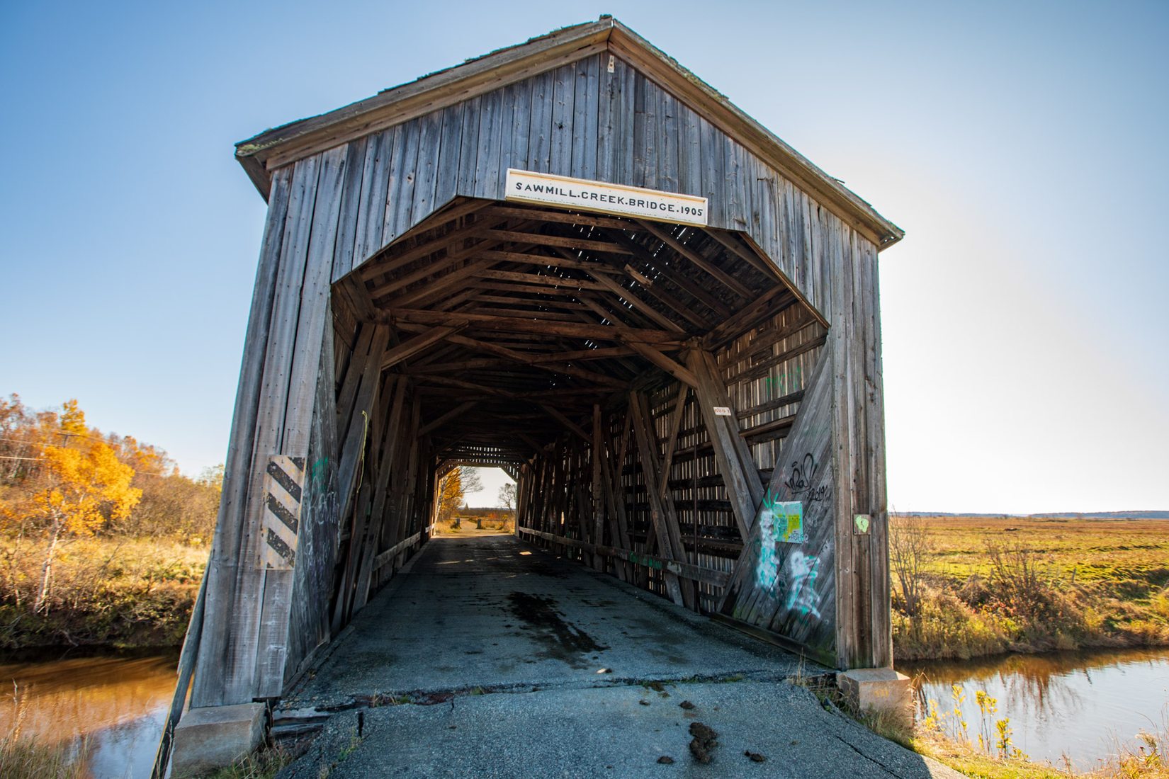 Sawmill Creek Bridge, Hopewell Hill, New Brunswick, Canada