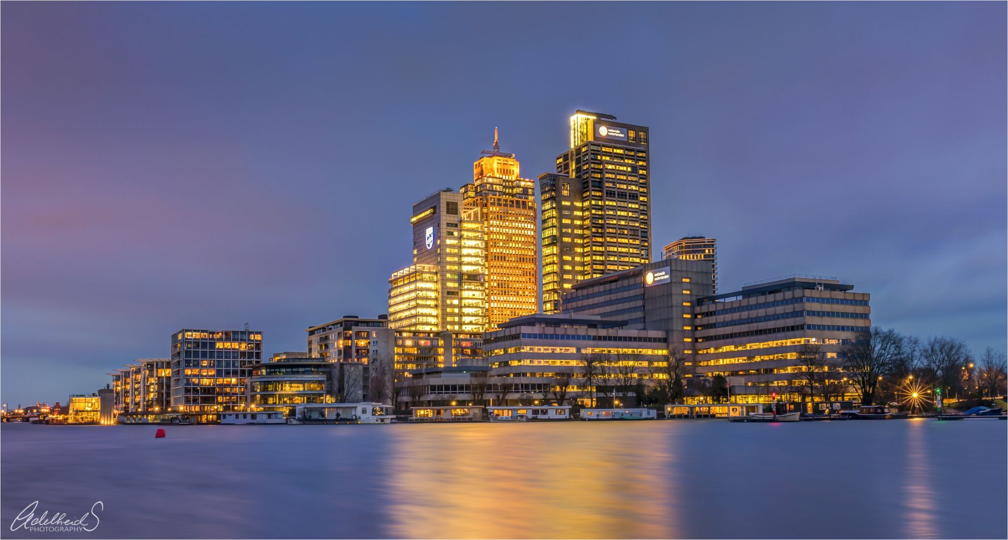 Skyline of Amsterdam, Netherlands