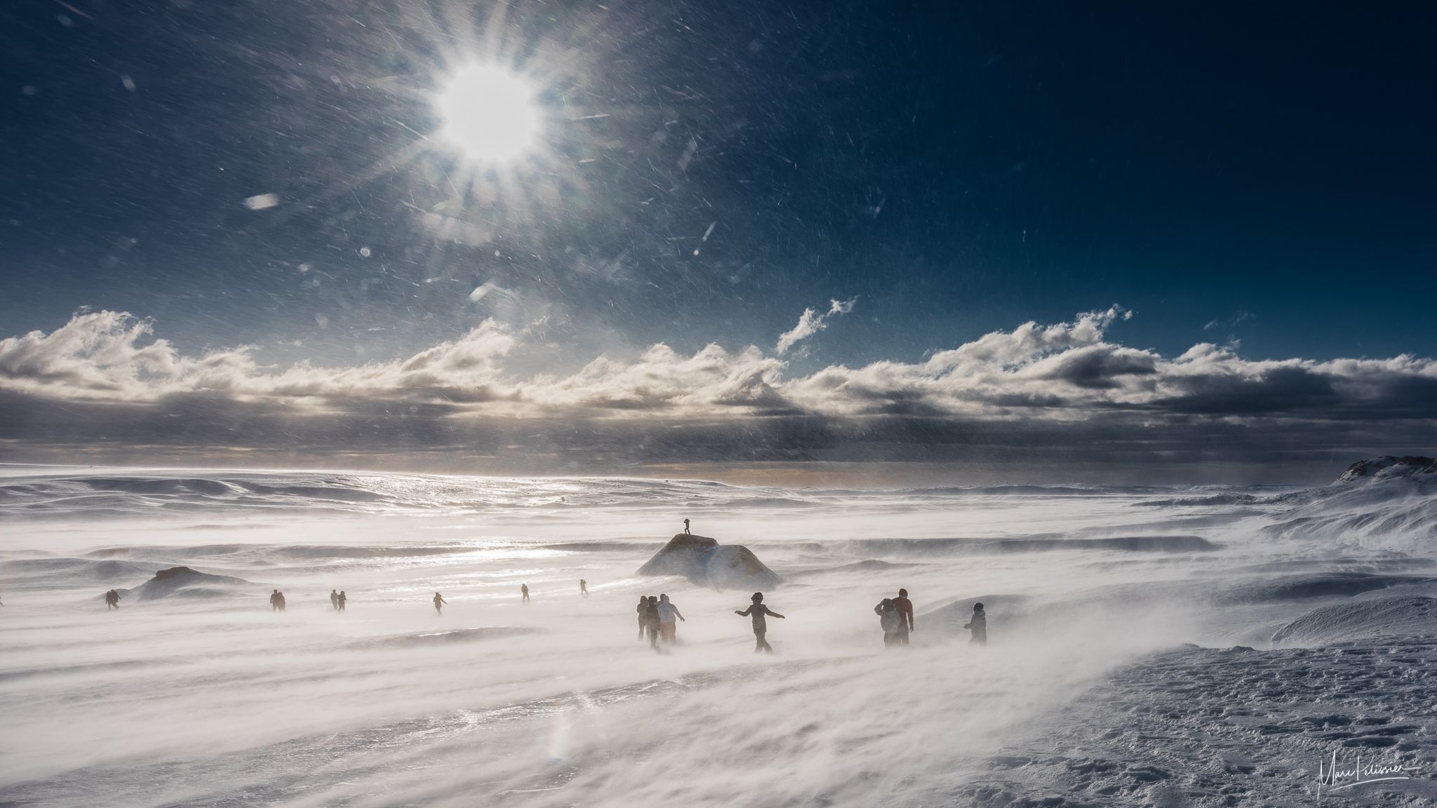 Snow dune, Iceland