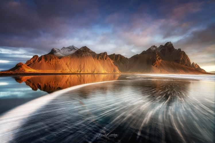 Vestrahorn from the beach, Stokkness