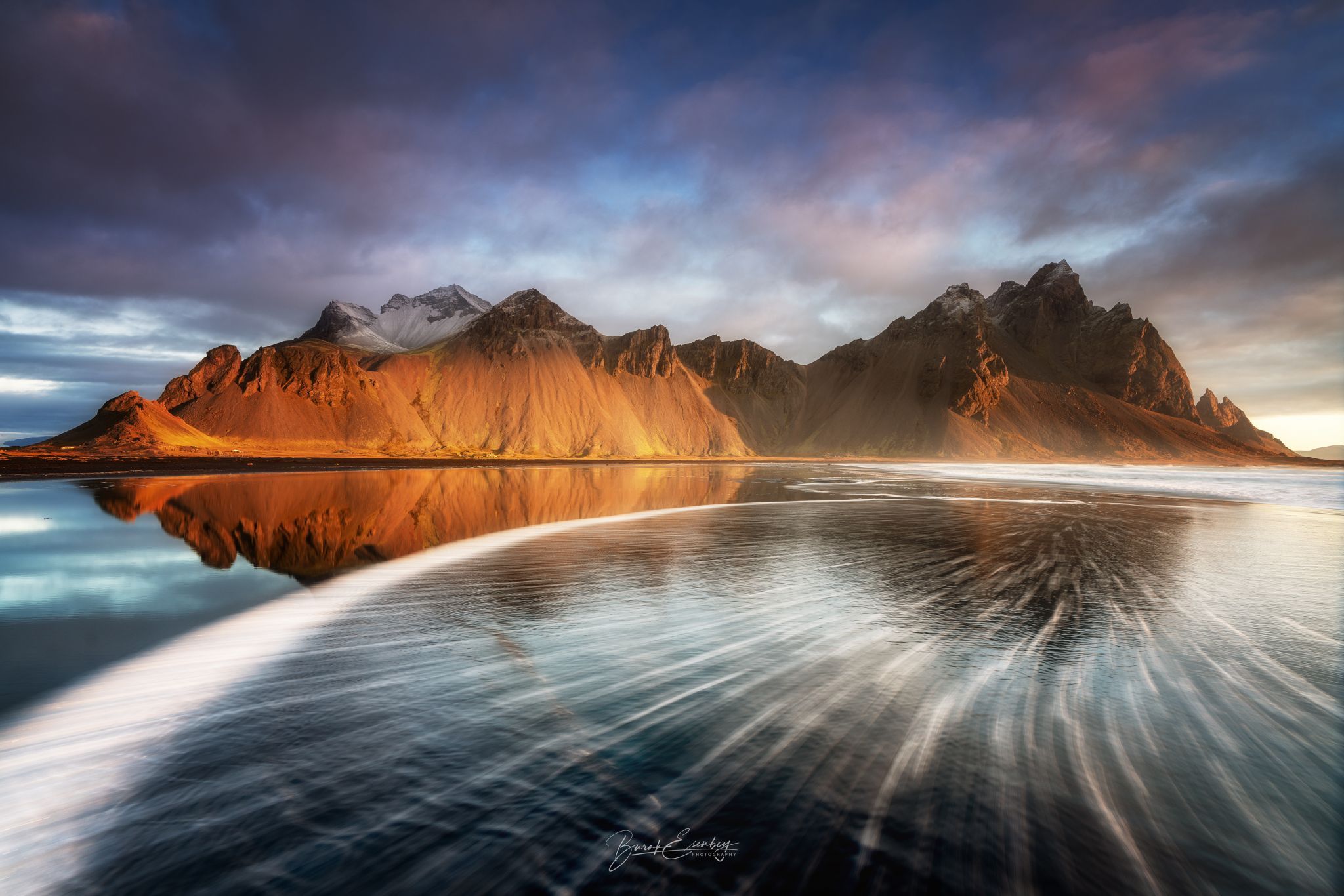 Vestrahorn from the beach, Stokkness, Iceland