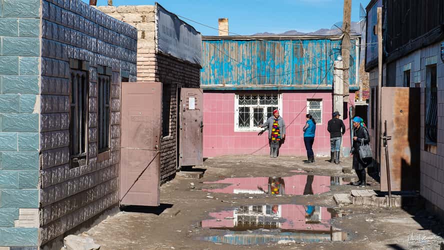 Street near the Olgy city market
