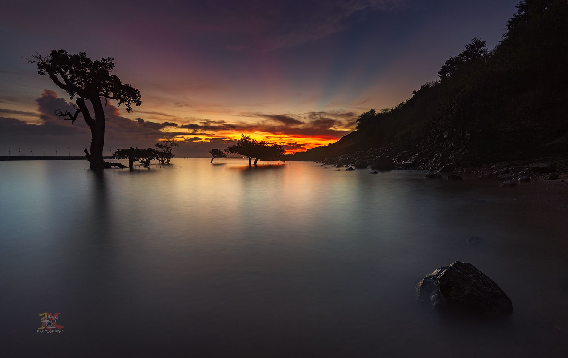 Sunrise at Pelabuhan Teluk Awang, Indonesia