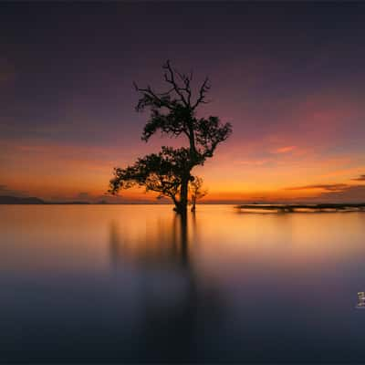 Sunrise at Pelabuhan Teluk Awang, Indonesia