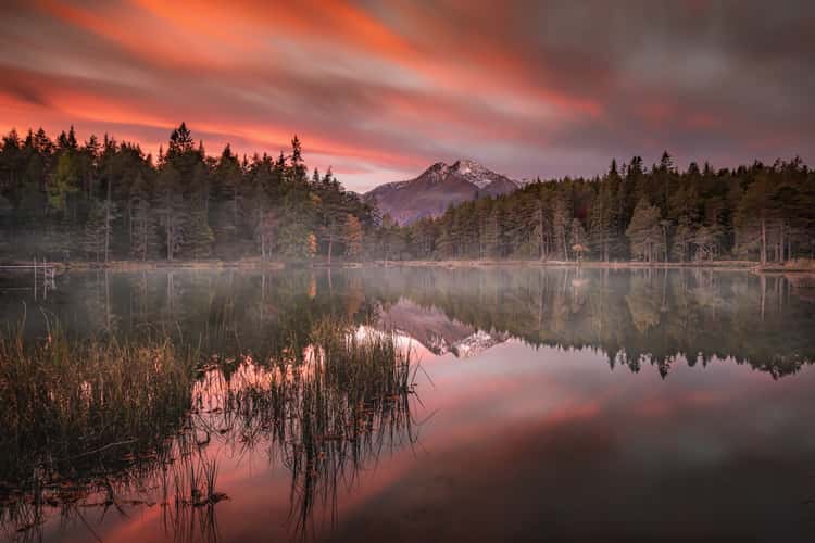 Sunrise at Lake Möserer