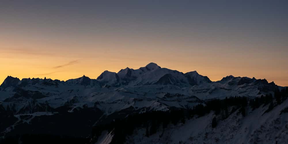 Sunrise on Praz de Lys