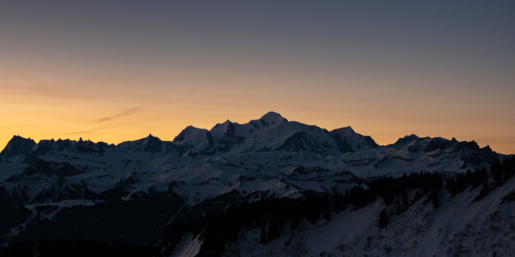 Sunrise on Praz de Lys, France