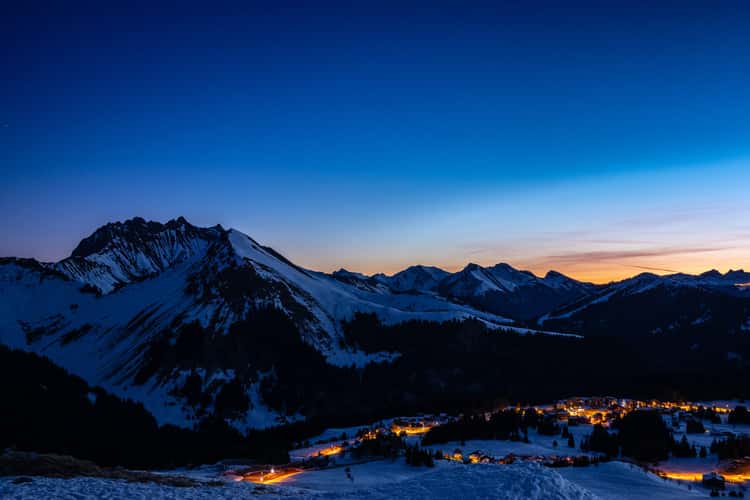 Sunrise on Praz de Lys