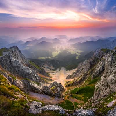 Top view of Schneeberg, Austria