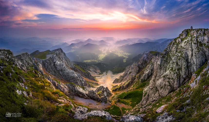 Top view of Schneeberg