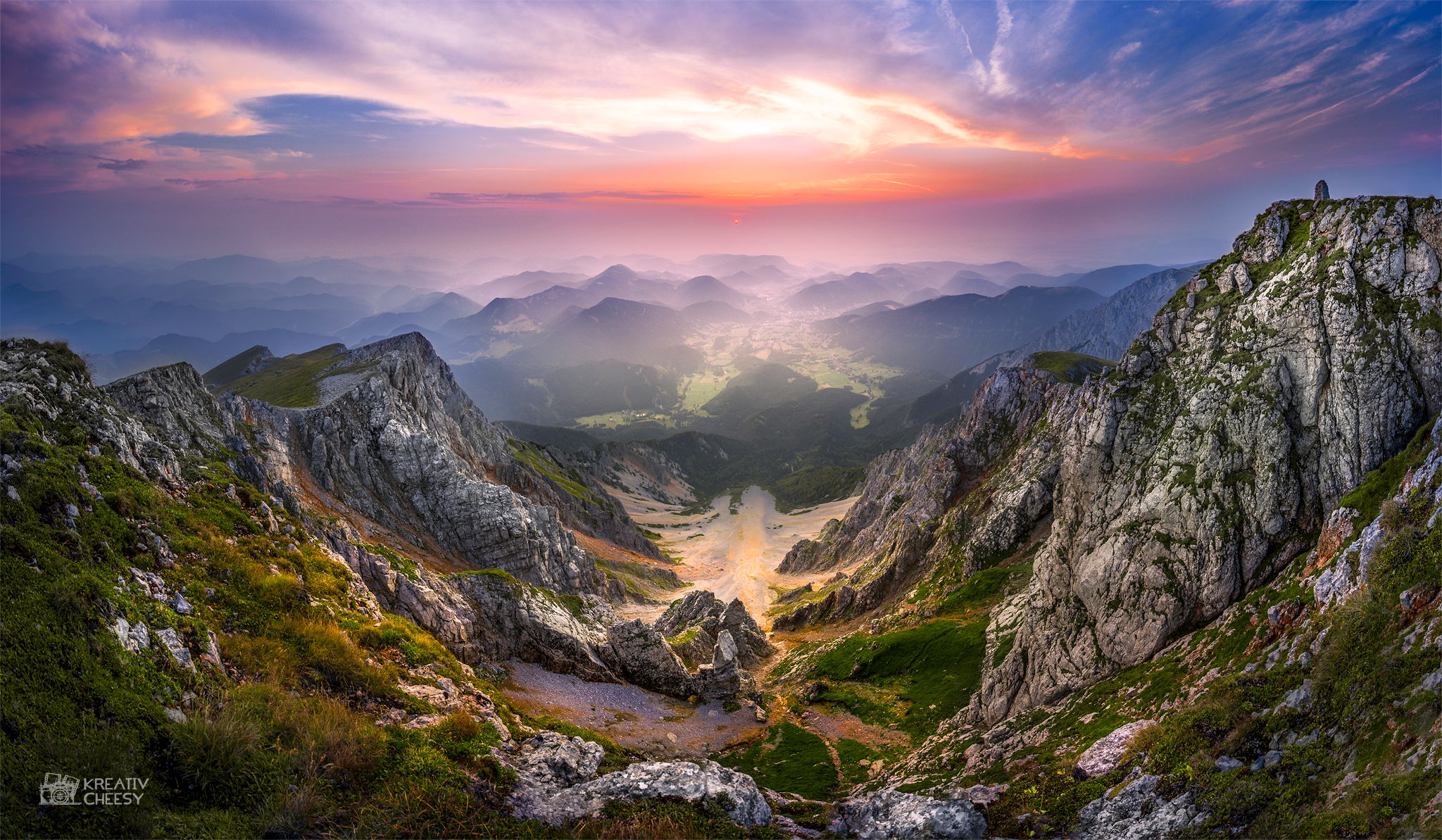 Top view of Schneeberg, Austria