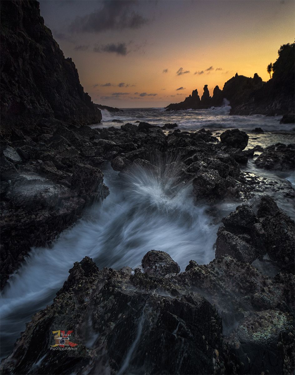 Sunset at Pantai Mekaki, Indonesia