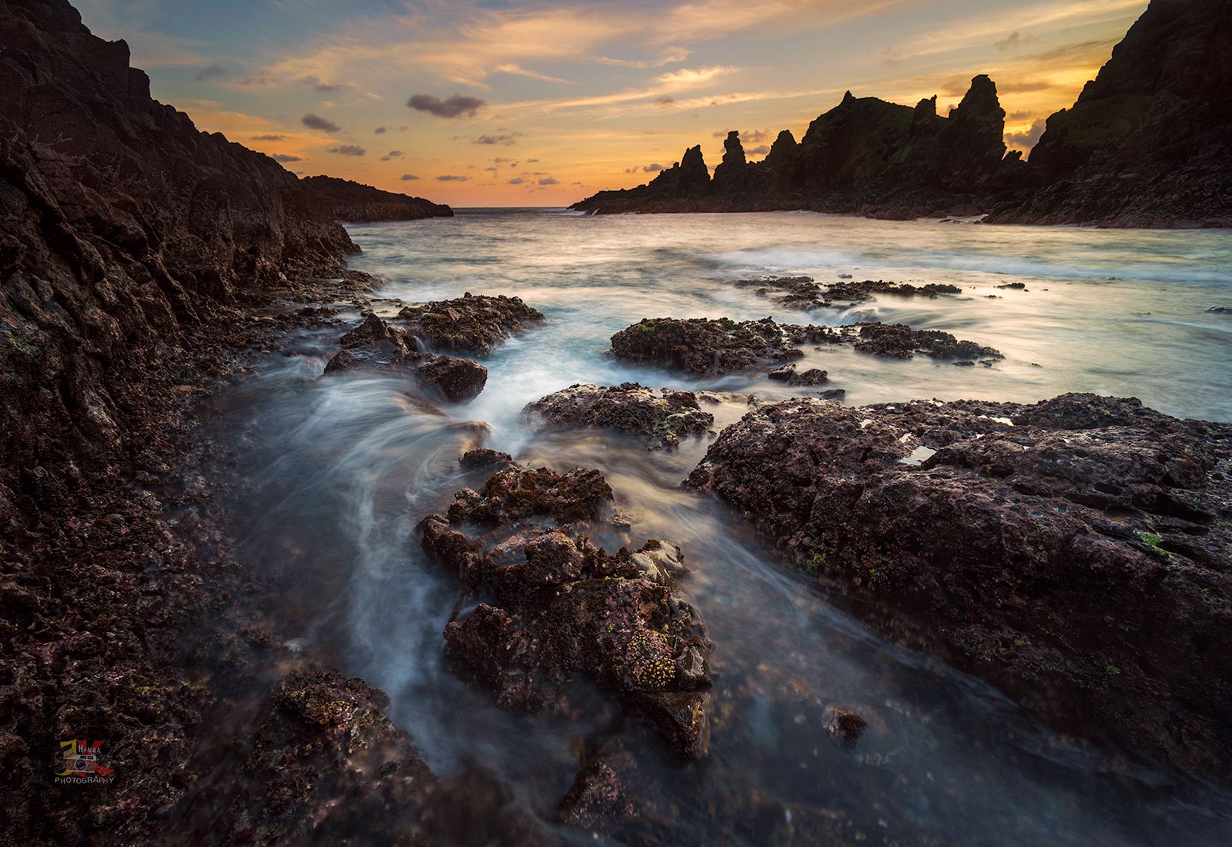 Sunset at Pantai Mekaki, Indonesia