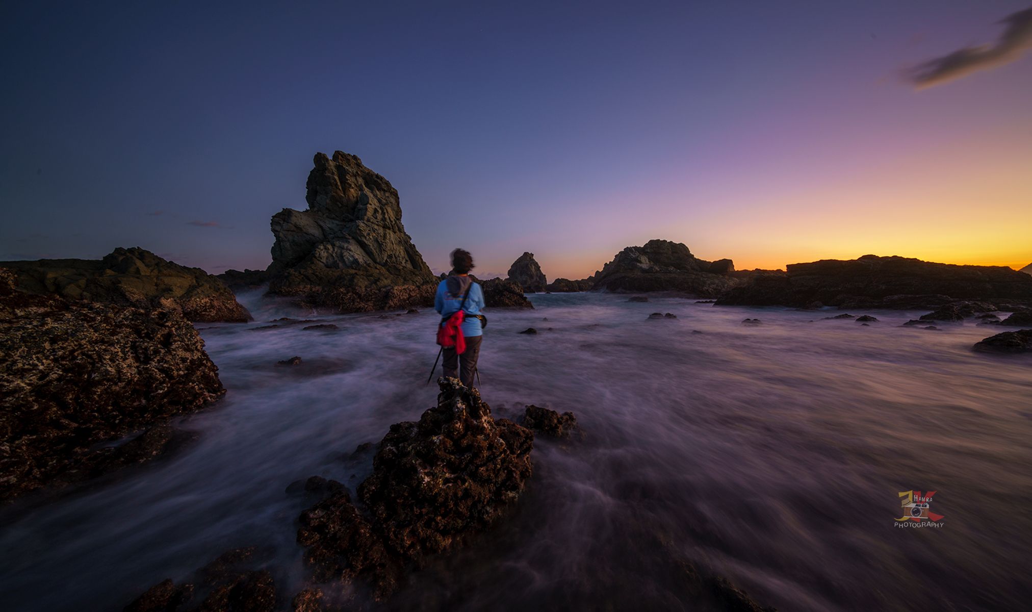 Sunset at Pantai Tampah, Indonesia