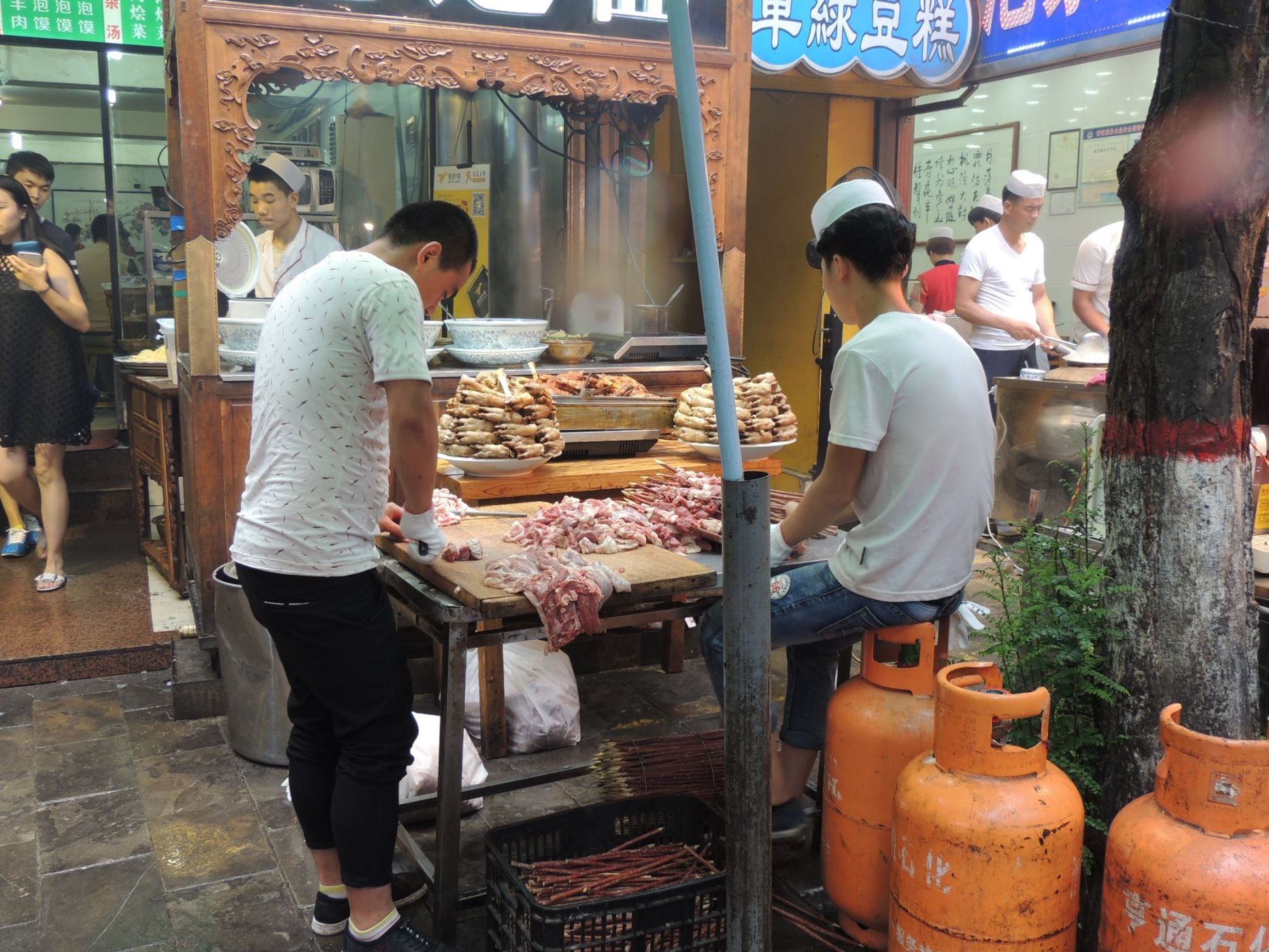 The food stalls of Xi´an, China