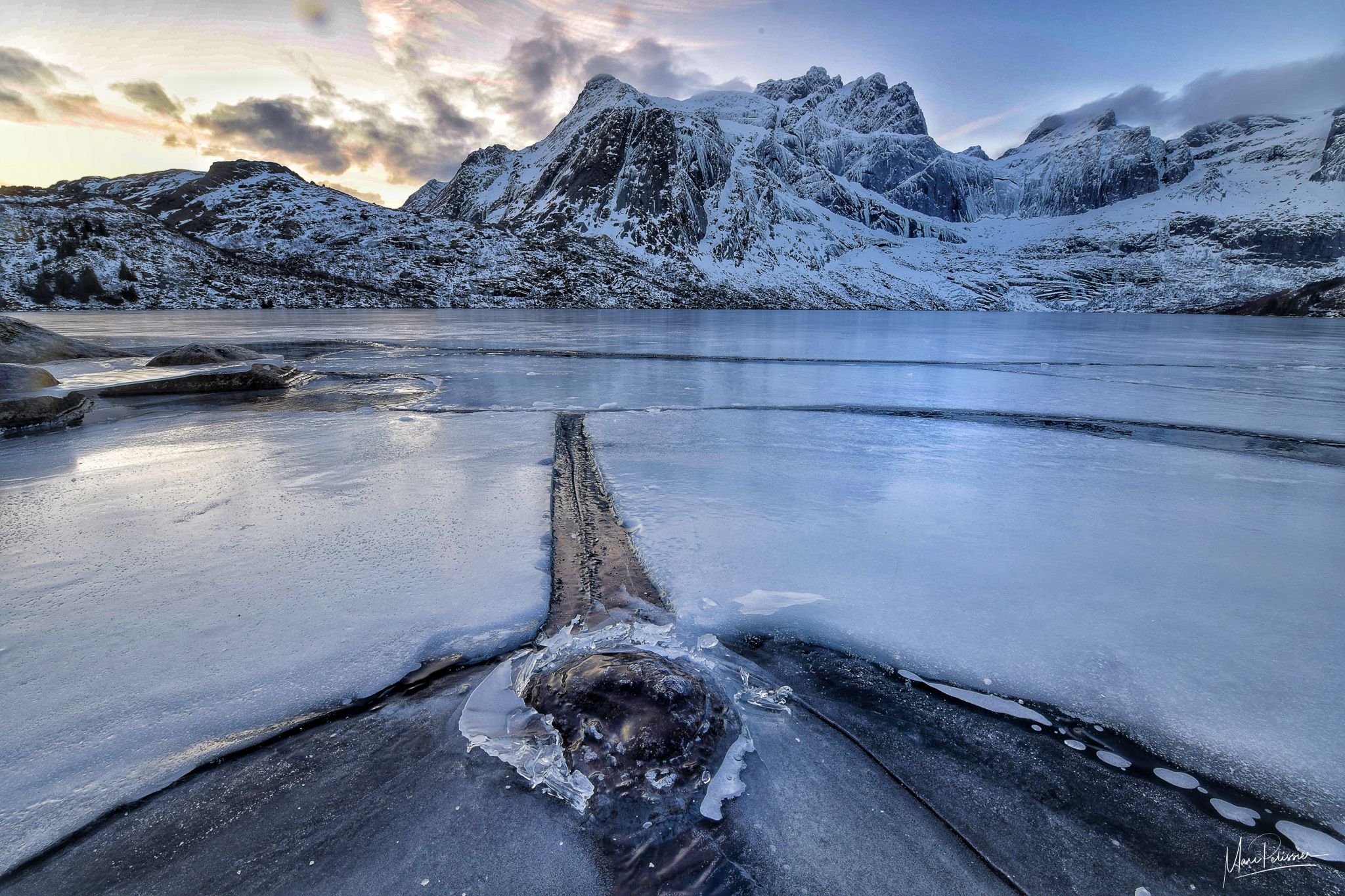 The ice bowling, Norway