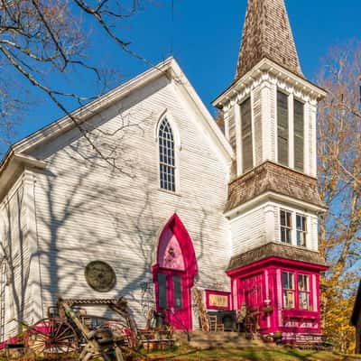 The Pink Church Boutique, Hopewell Rocks, New Brunswick, Canada