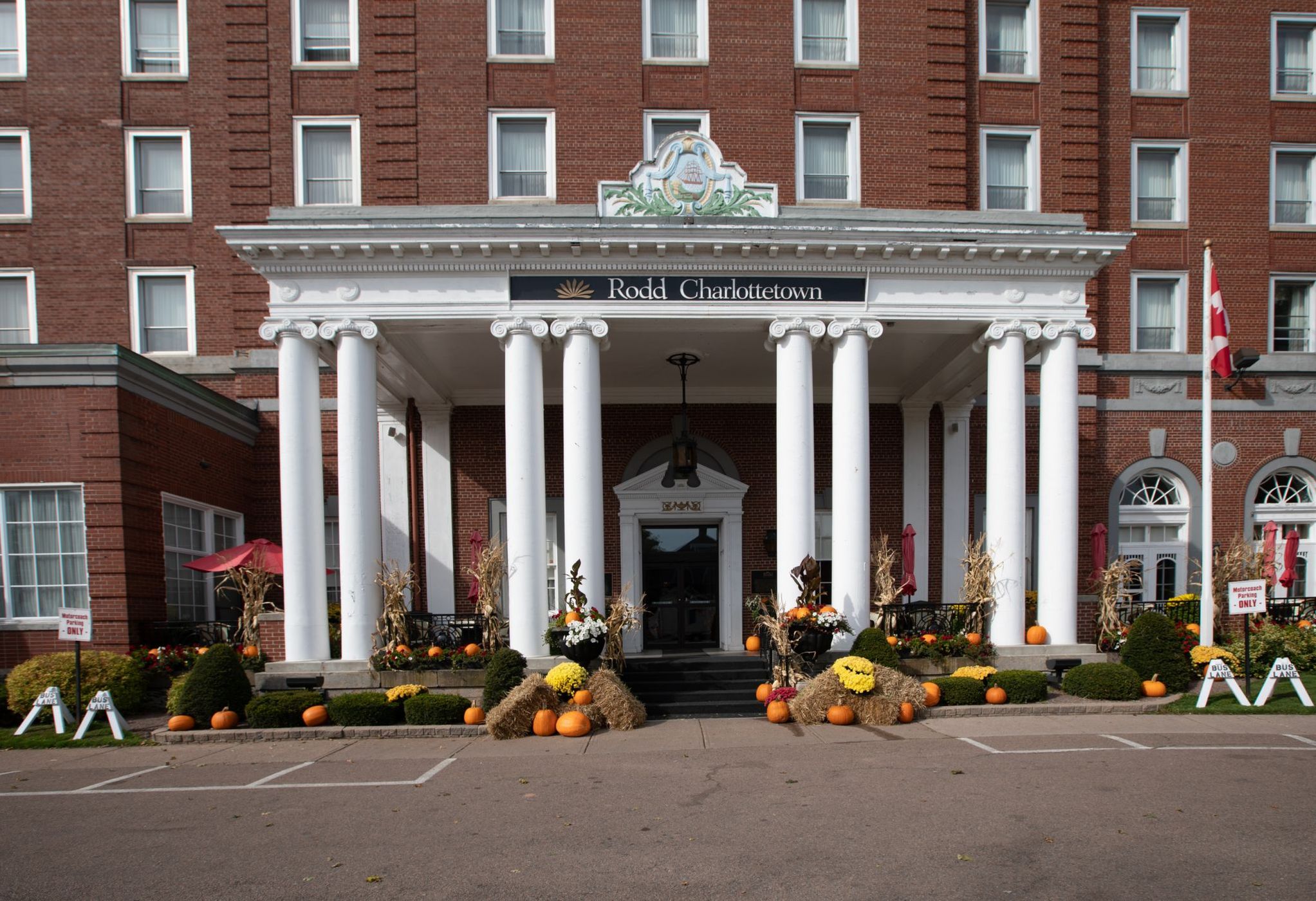 The Rodd Charlottetown, getting ready for Haloween, PEI, Canada