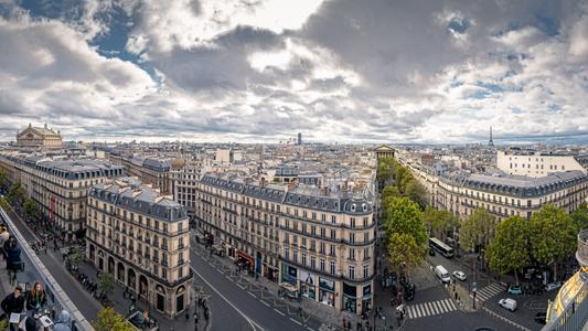 Top of 'Le Printemps', View of Paris