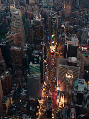 Top of the rock aerial
