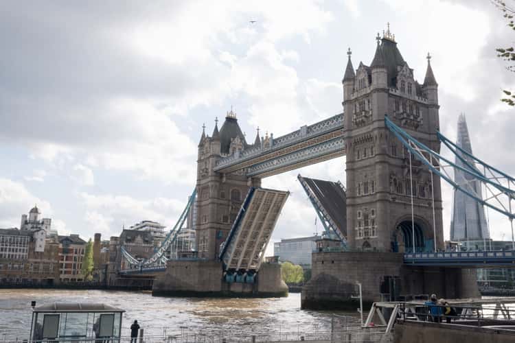 View to Tower Bridge and The Shard, London