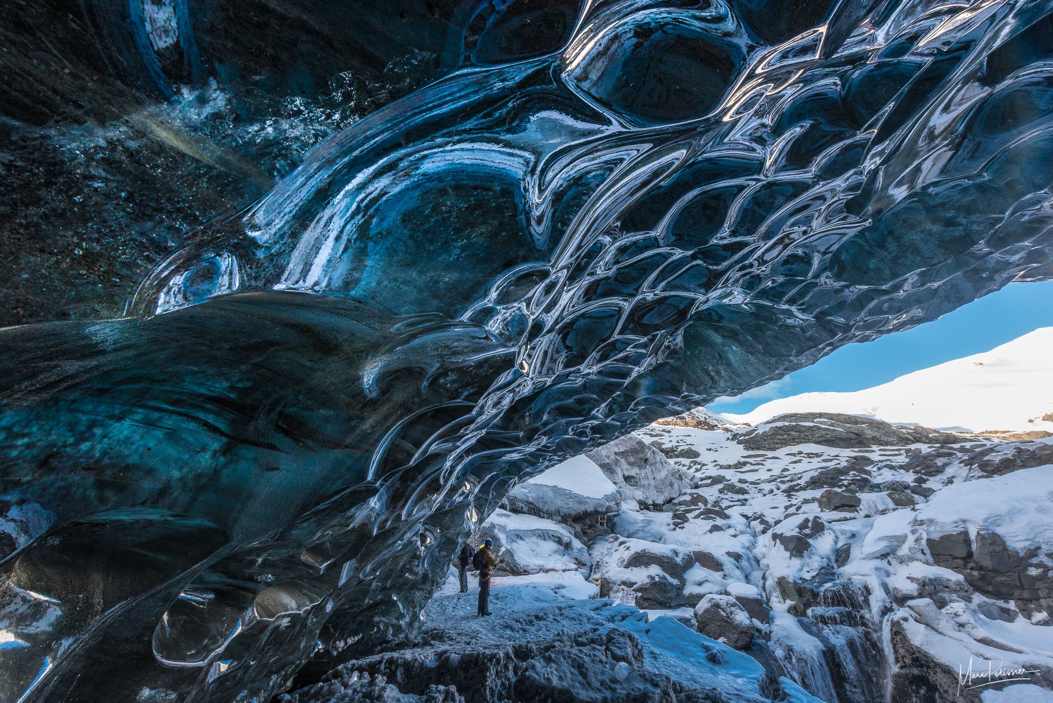 Under the Jökulsárlón glacier, Iceland