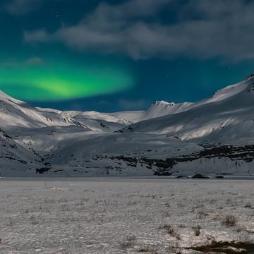 Vik mountains with Aurora, Iceland