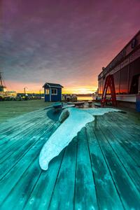 Whale Tail Sculpture, Halifax Wharf, Nova Scotia