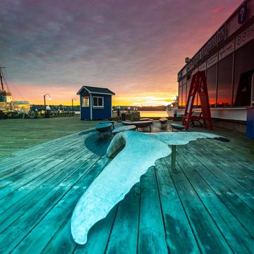 Whale Tail Sculpture, Halifax Wharf, Nova Scotia, Canada