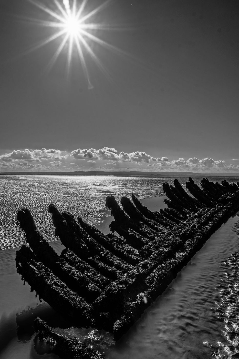 Wreck of SS Nornen off Berrow Beach, United Kingdom