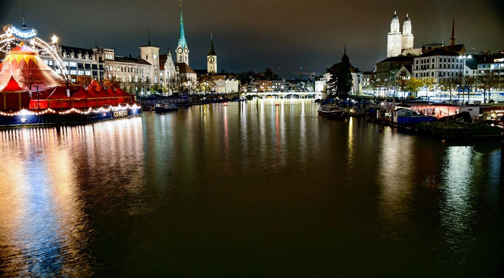View from Quaibrücke, Zürich, Switzerland