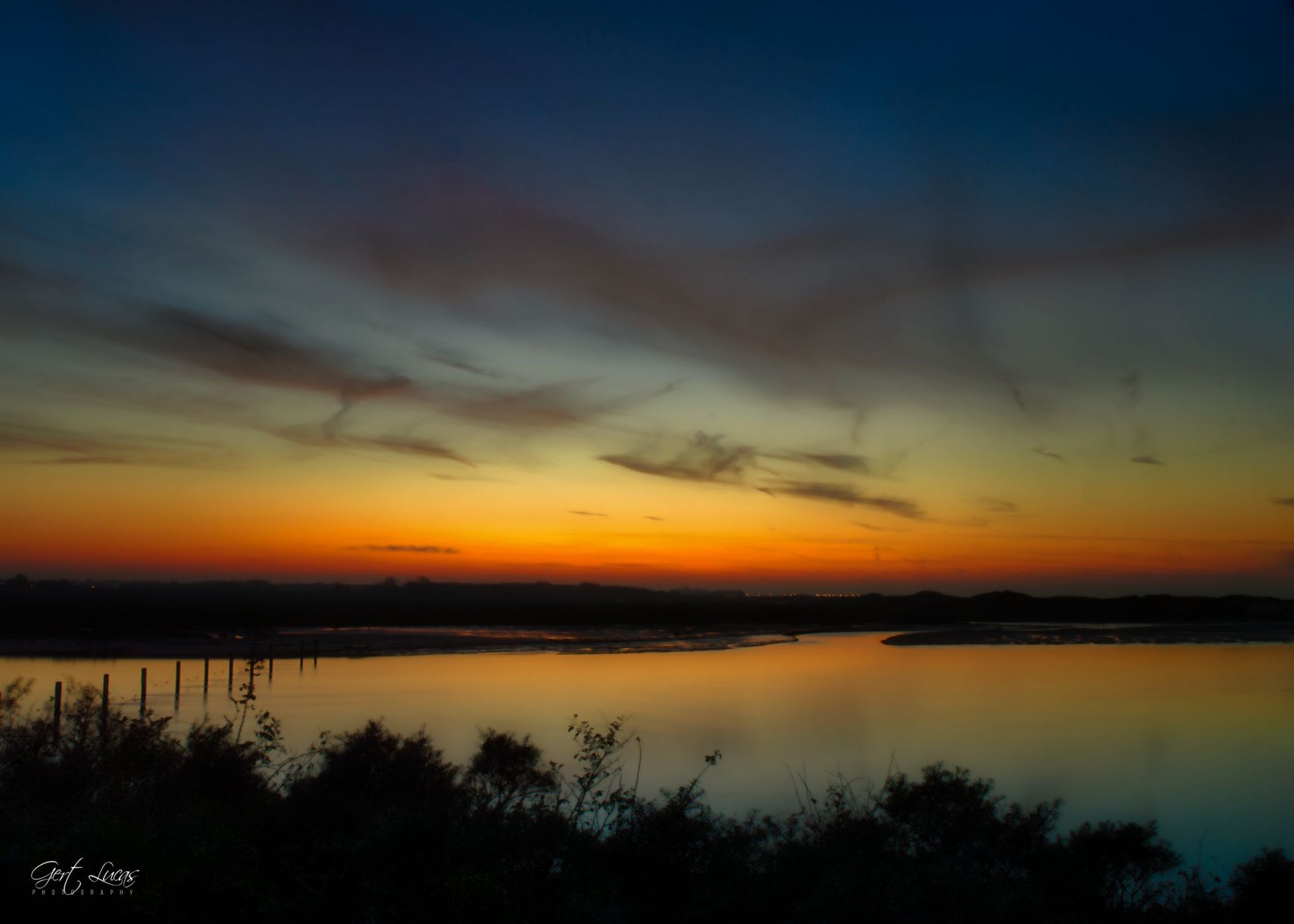 Zwin sunset, Netherlands