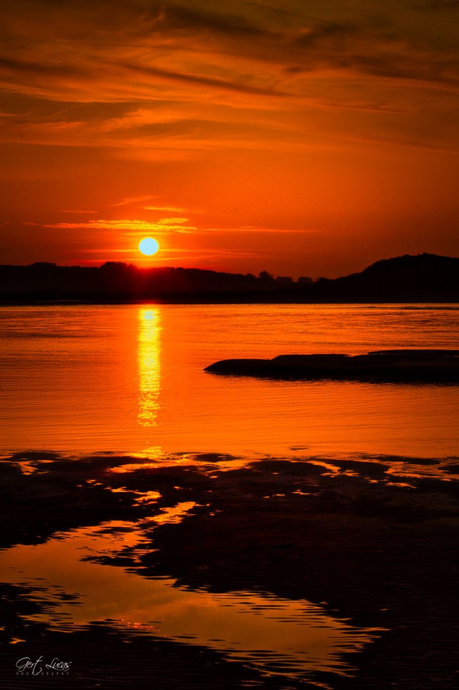 Zwin sunset, Netherlands