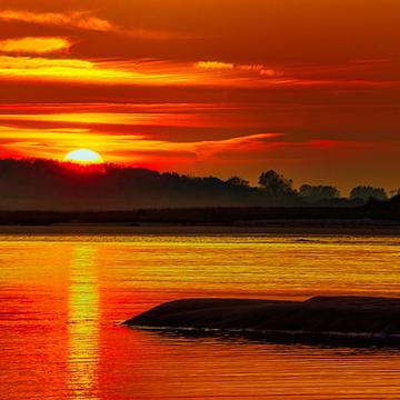 Zwin sunset, Netherlands