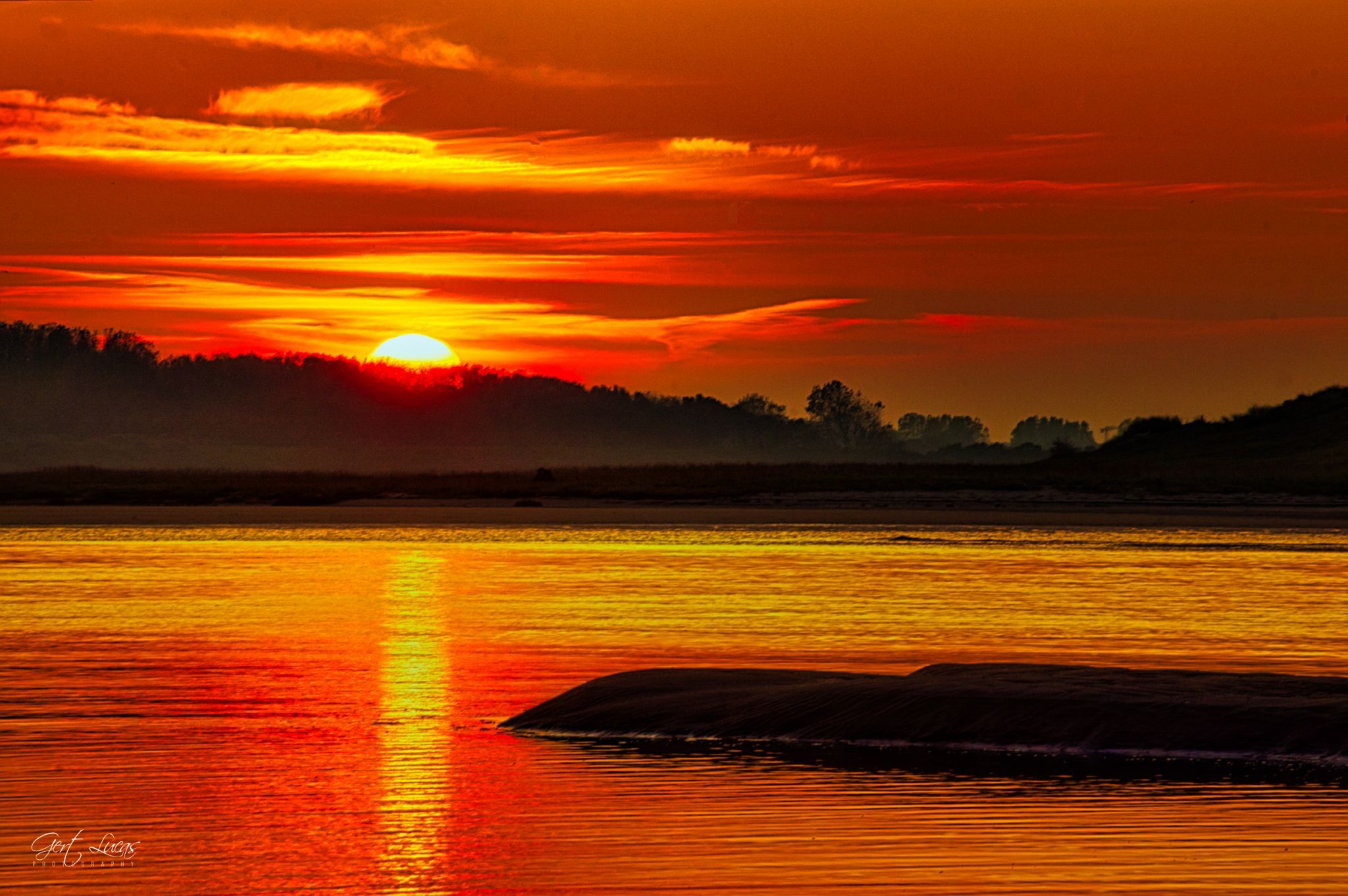 Zwin sunset, Netherlands