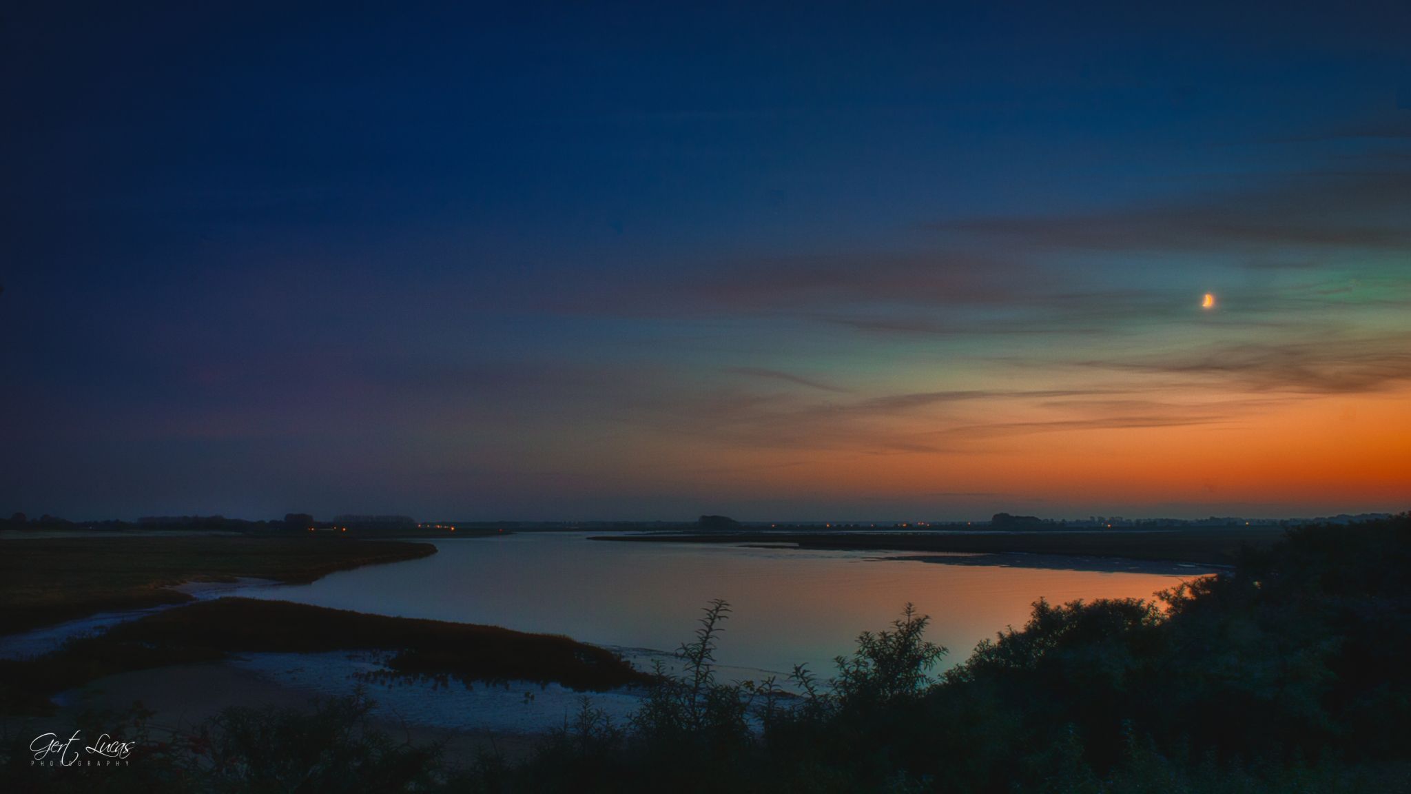 Zwin sunset, Netherlands