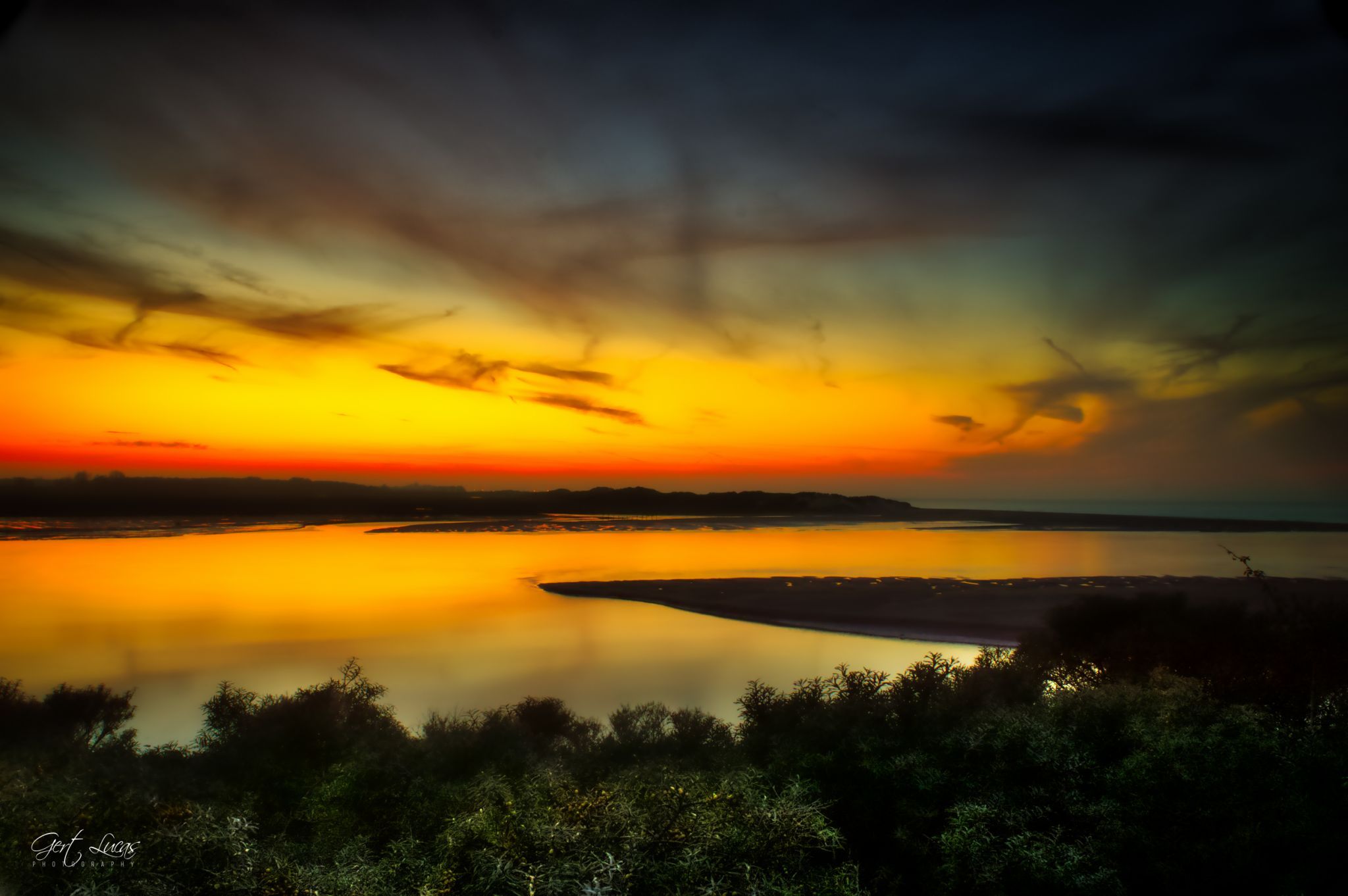 Zwin sunset, Netherlands