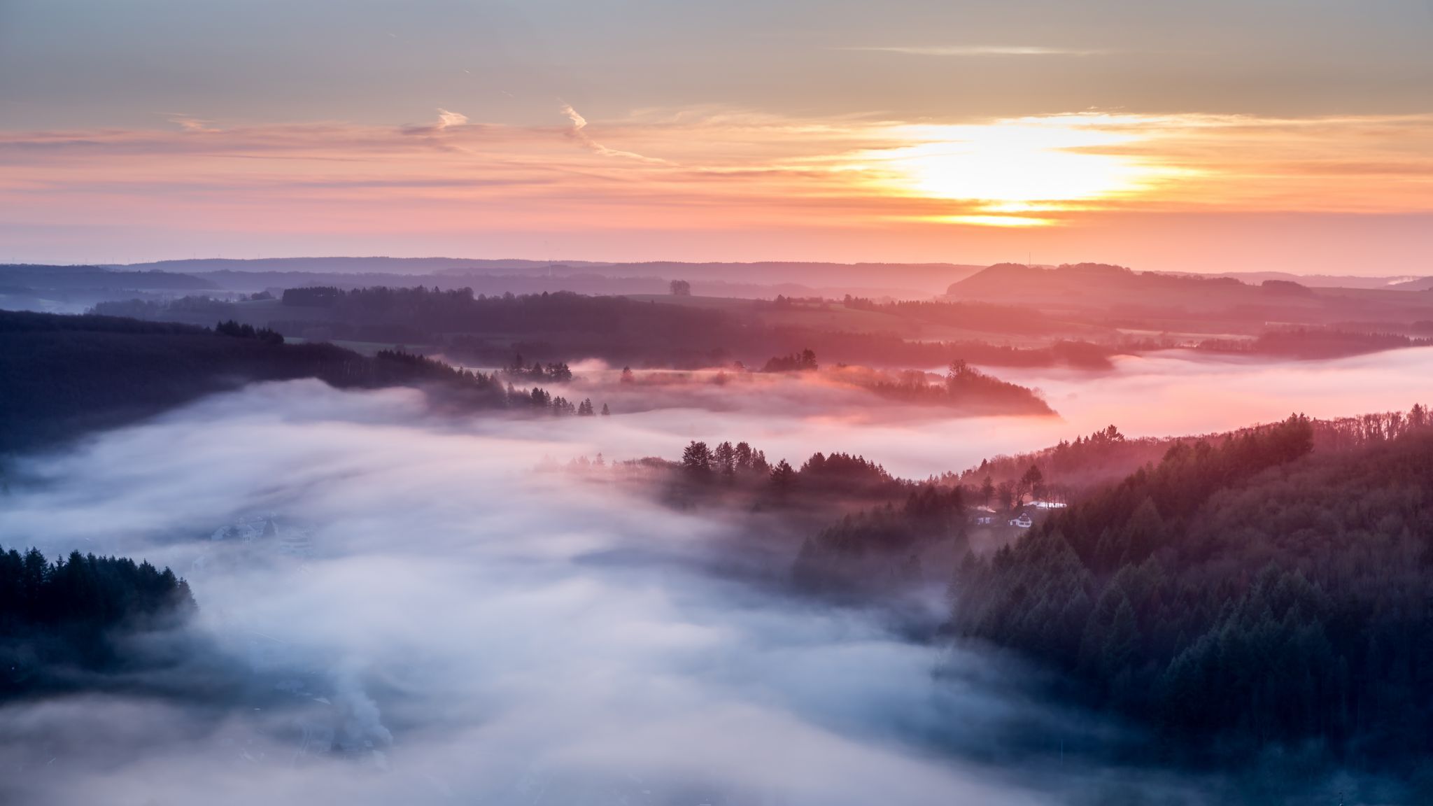 A view over Vianden, Luxembourg
