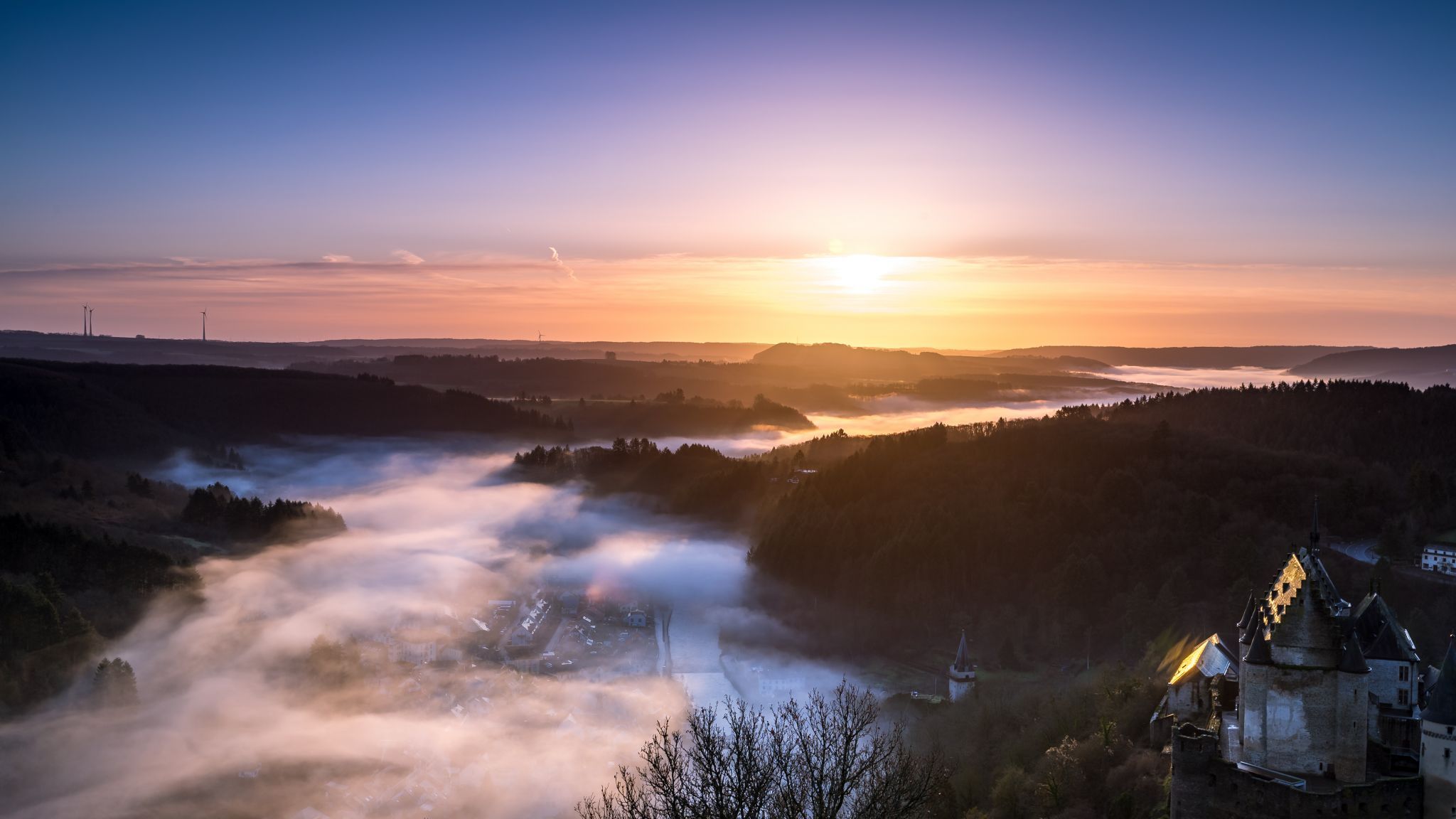 A view over Vianden, Luxembourg