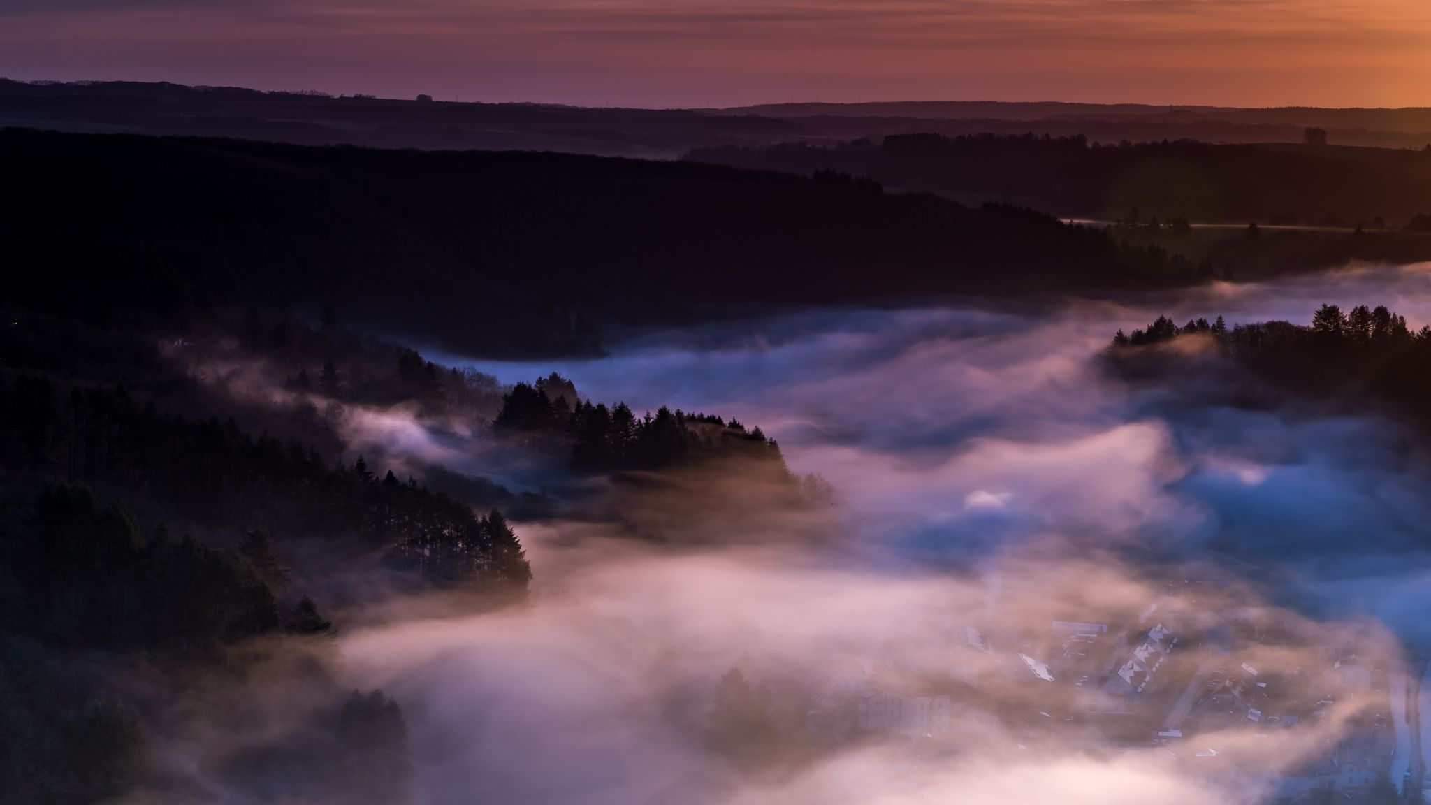 A view over Vianden, Luxembourg