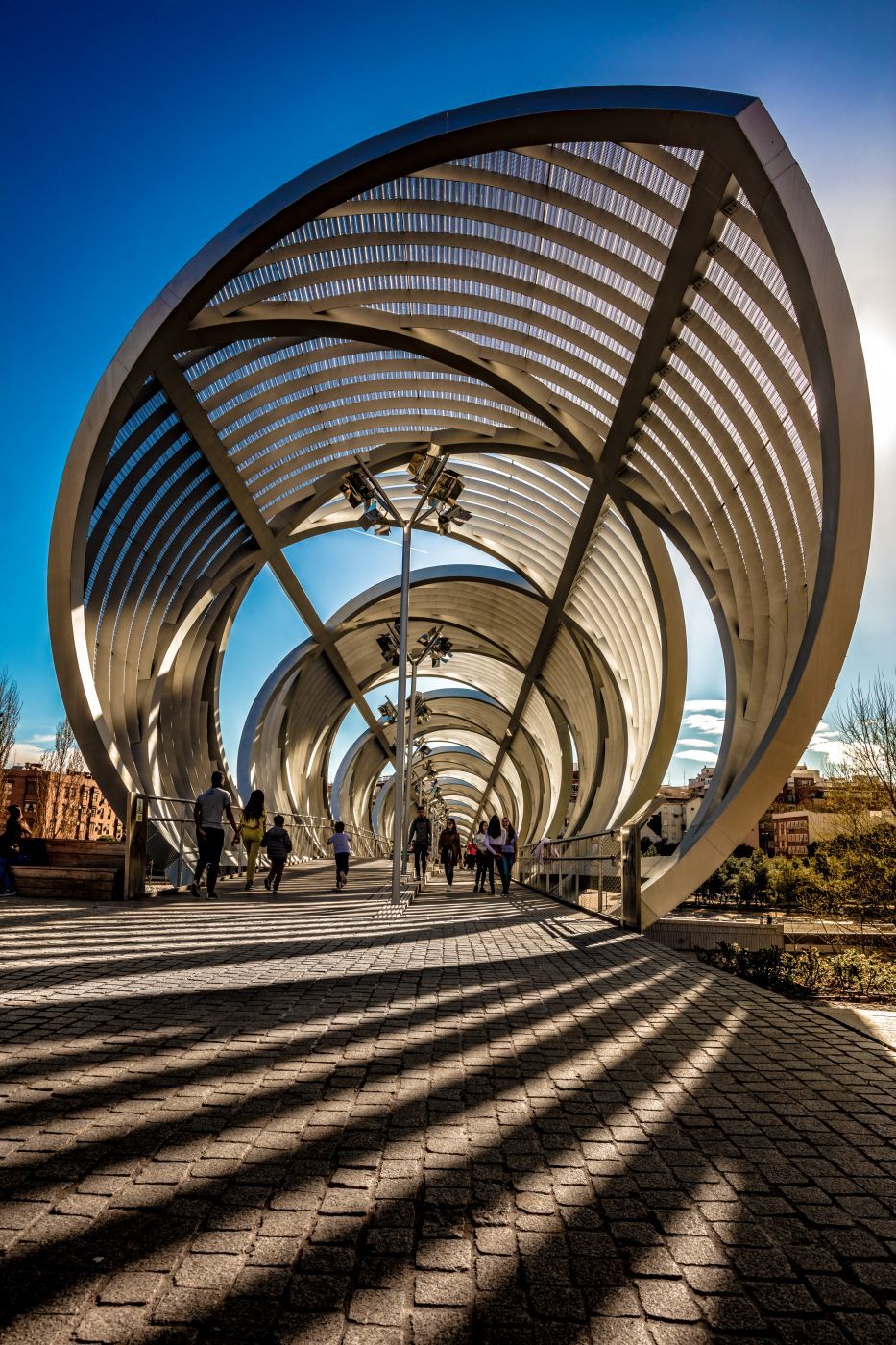 Arganzuela Footbridge, Madrid, Spain