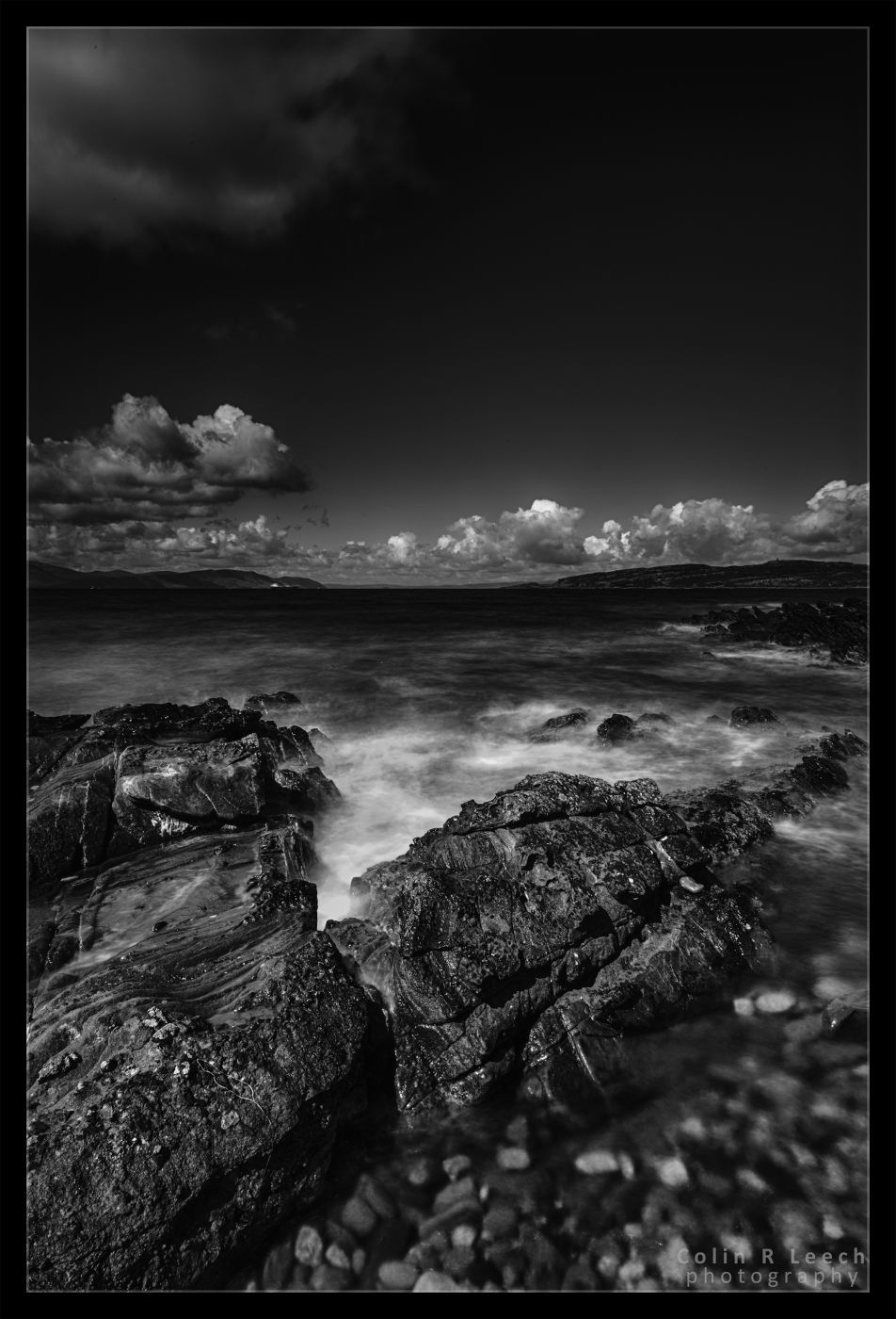 Ayrshire coastline at Portencross, United Kingdom
