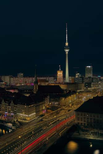 Berlin Skyline from Fischerinsel Skyscraper