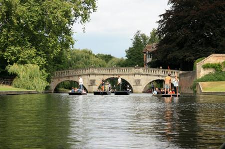 Bootsfahrt auf dem River Cam, Cambridge