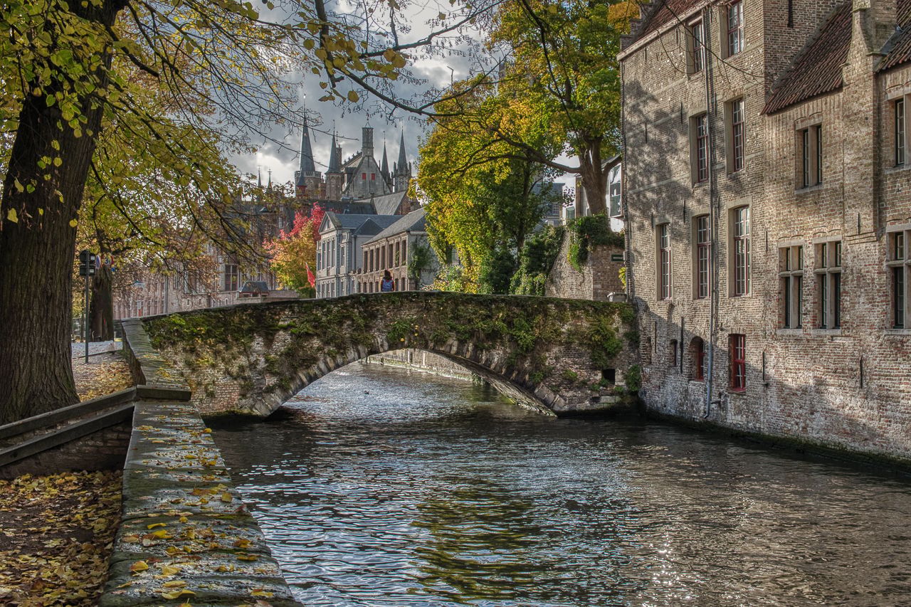 Canal Bridge, Bruges, Belgium