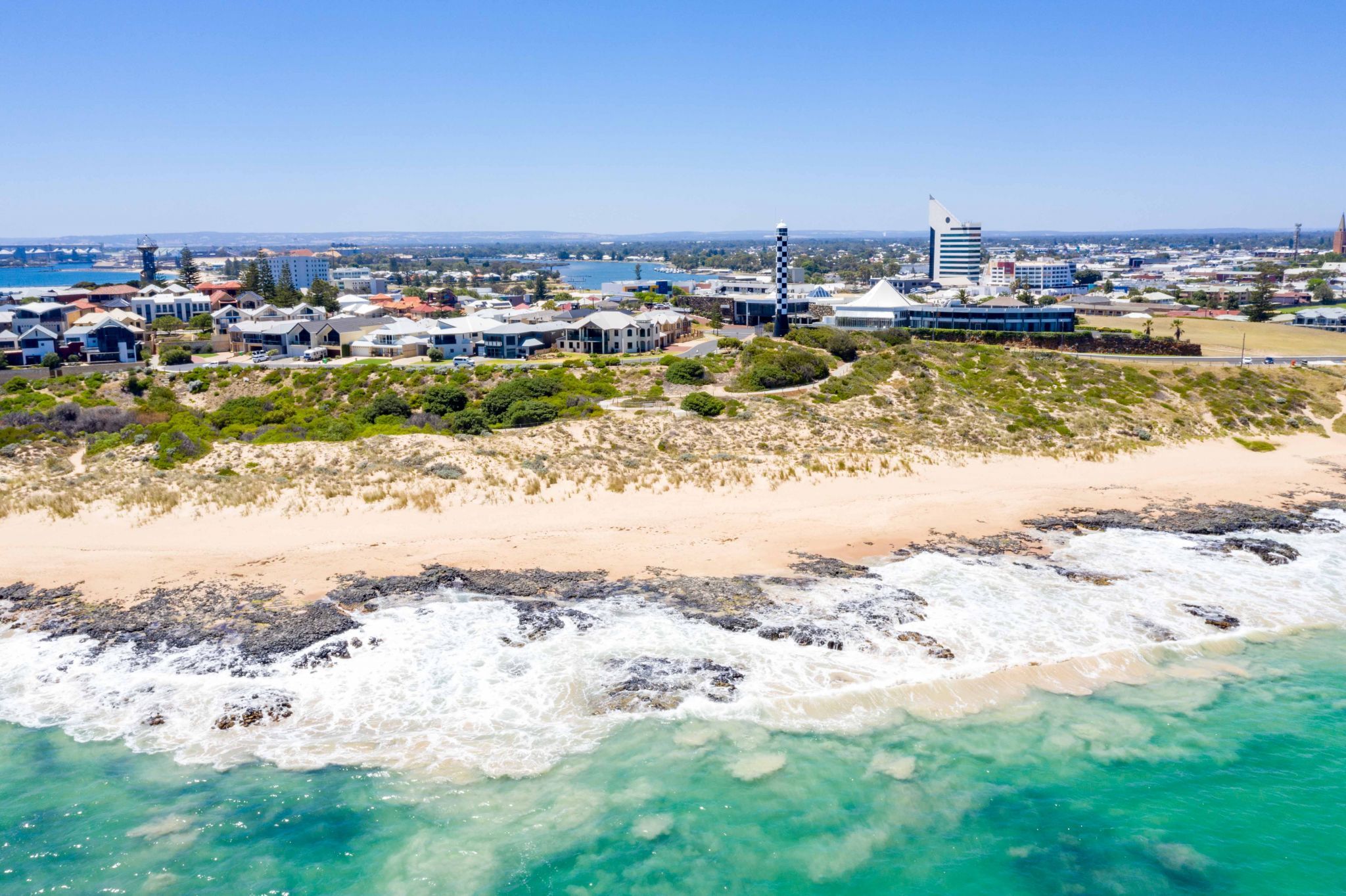 Bunbury from the Indian Ocean, Western Australia, Australia
