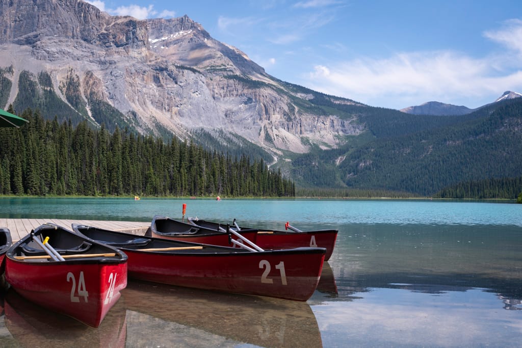 Canoe View at Emerald Lake, Canada