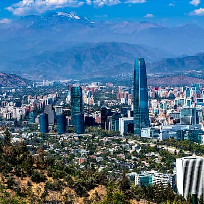 Facing the Andes Mountains, Chile